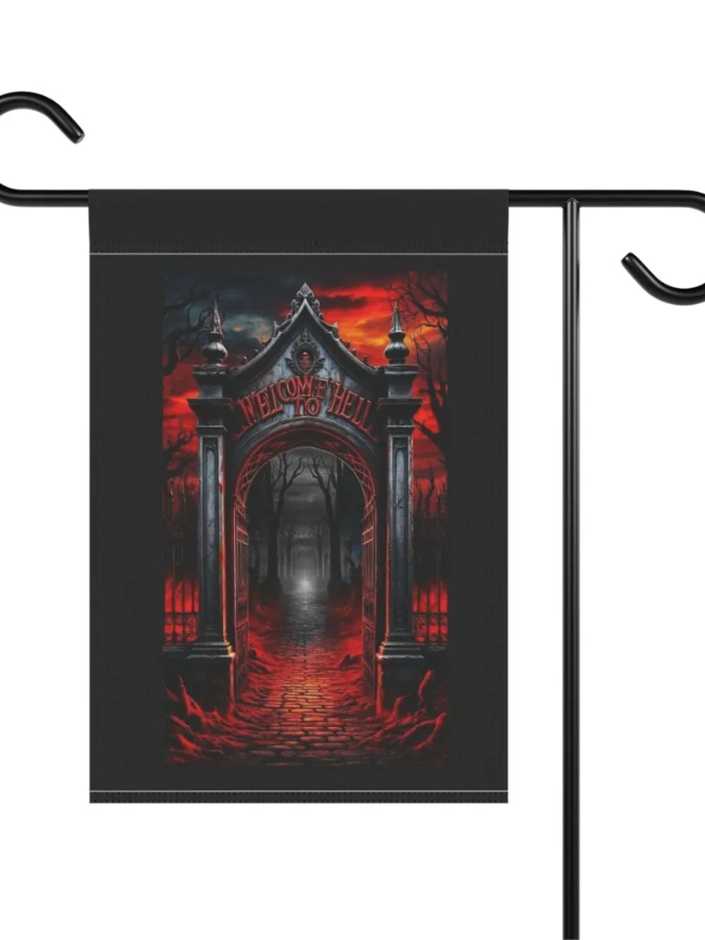 Welcome to Hell Garden Flag Halloween Spooky Decor